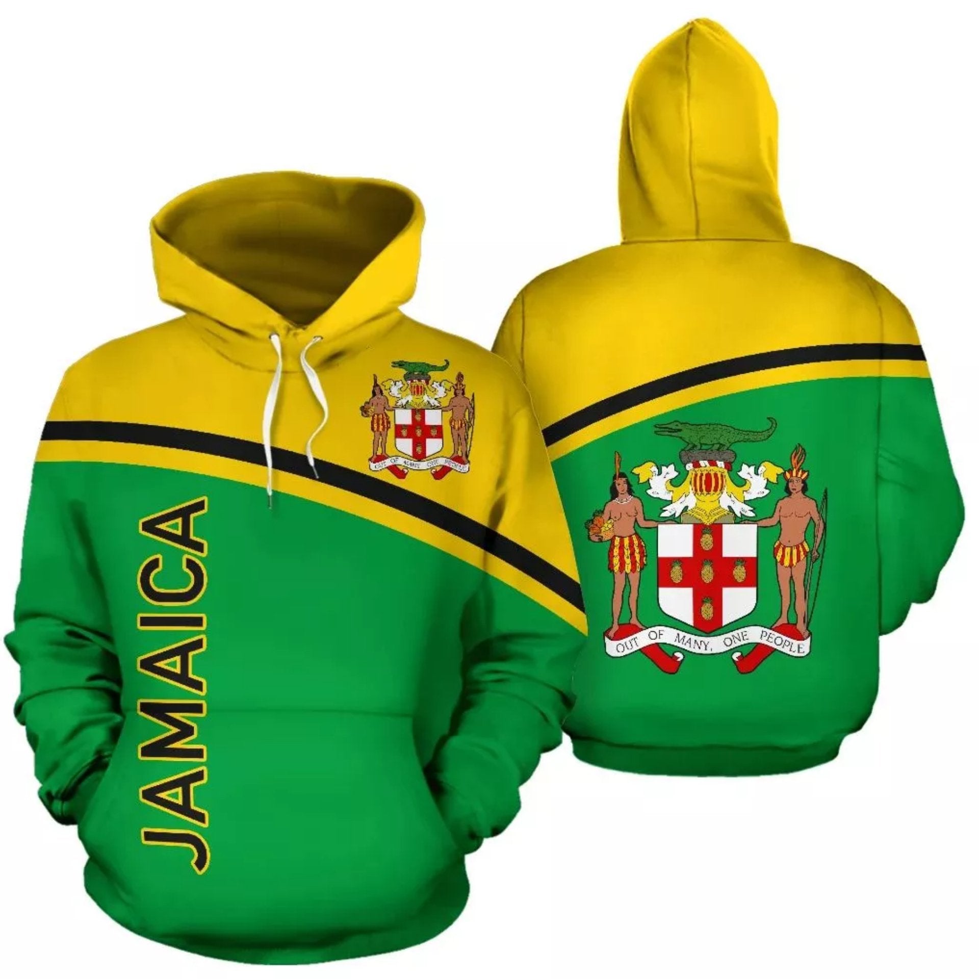 Jamaica Coat Of Arms 3D Print Hoodie