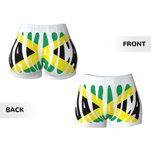 Jamaica Flag Spandex Booty Shorts