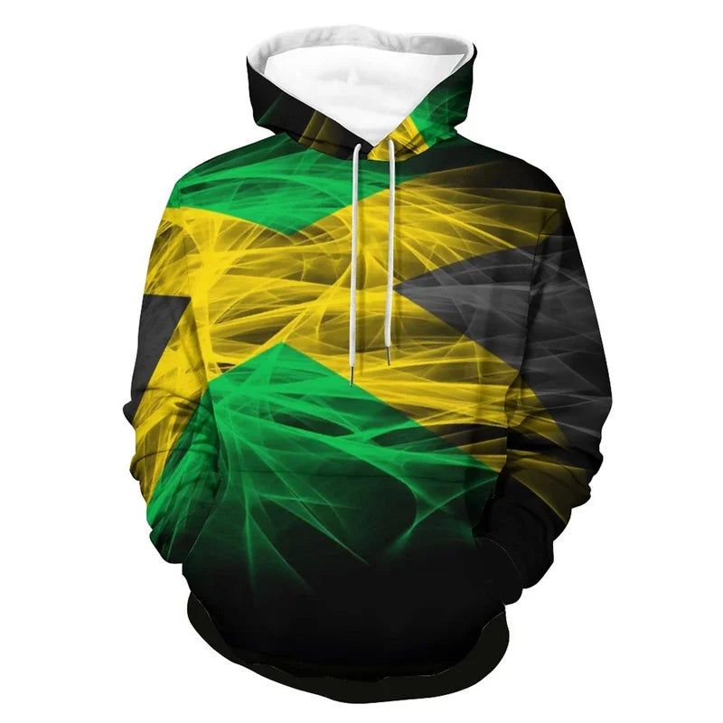 Jamaica Flag 3D Print Hoodie