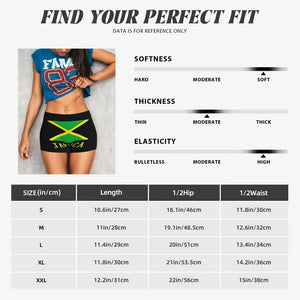 Jamaica Flag Spandex Booty Shorts