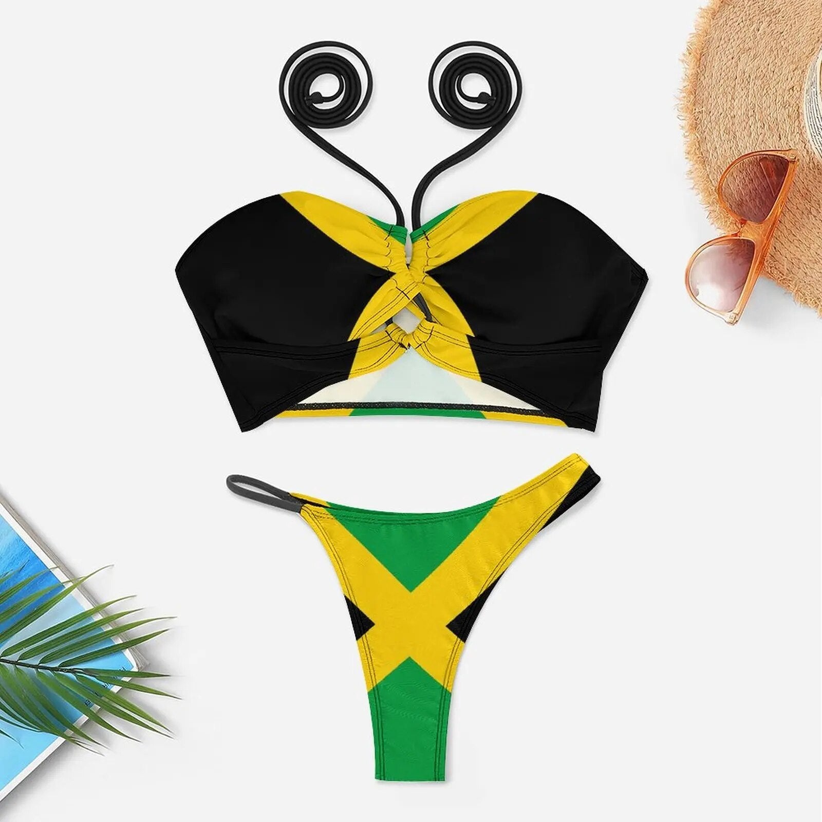 Jamaica Flag Micro Bikini Set