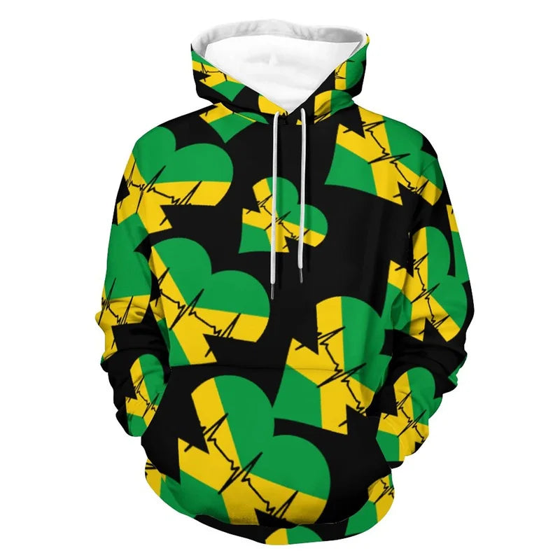 Jamaica Flag 3D Print Hoodie