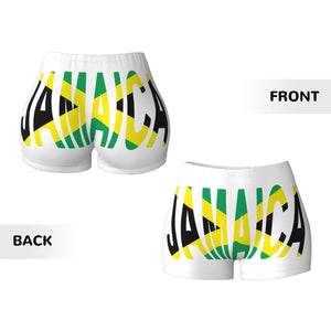 Jamaica Flag Spandex Booty Shorts