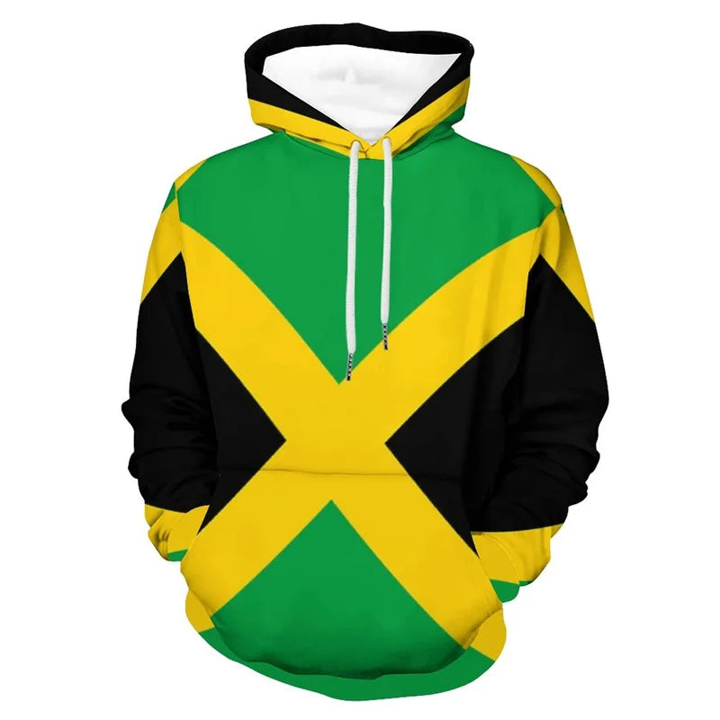 Jamaica Flag 3D Print Hoodie