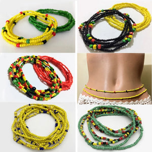 Rasta Sexy Double Waist Beads