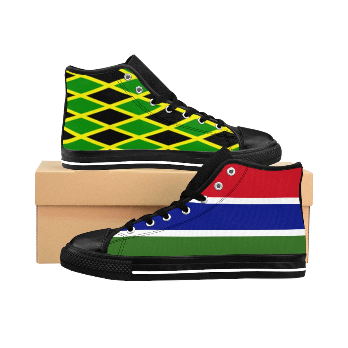 Jamaican Gambian High-top Sneakers