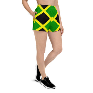 Jamaica Women's Athletic Short Shorts