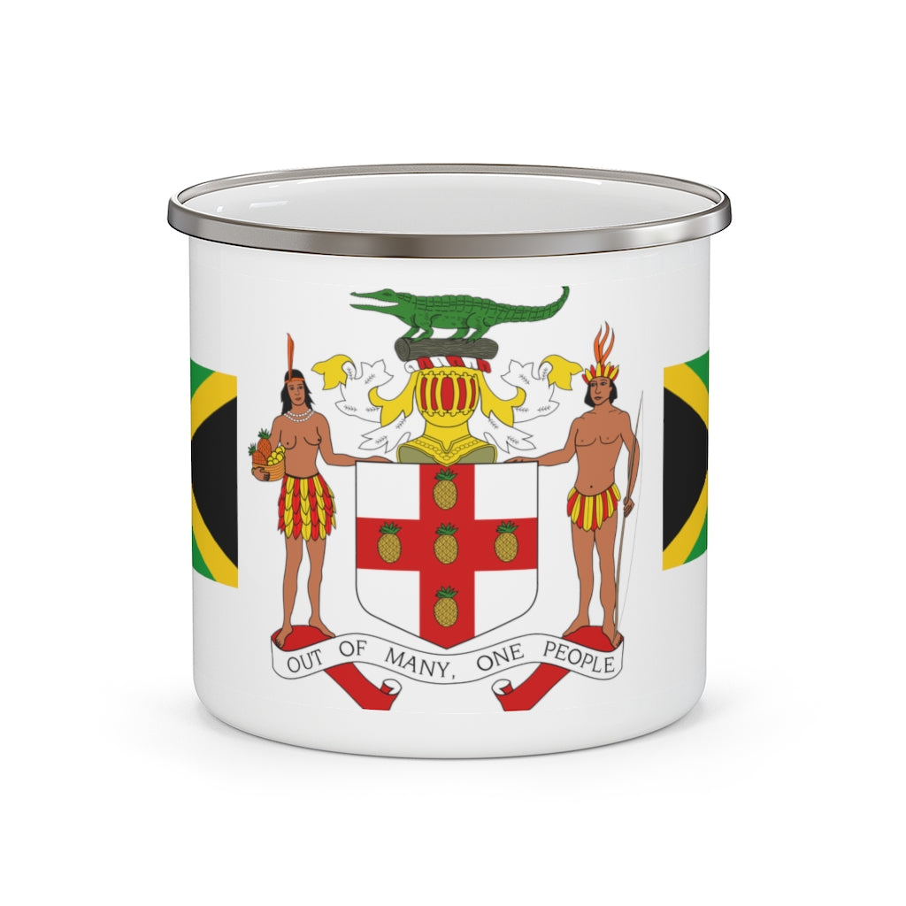 Jamaica Coat Of Arms Enamel Mug