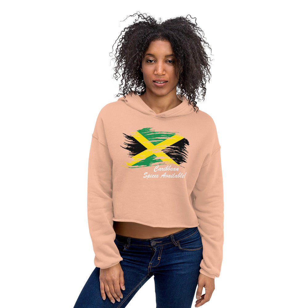 Jamaica Flag Crop Hoodie