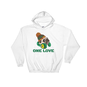 One Love (White) Hooded Sweatshirt