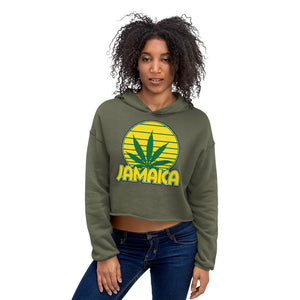 Jamaica Weed Leaf Crop Hoodie