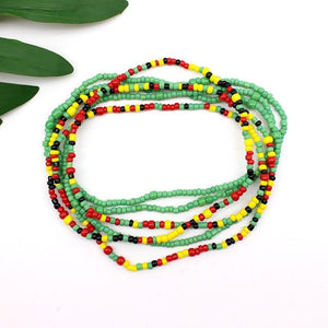 Rasta Sexy Double Waist Beads