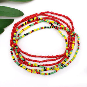 Rasta Sexy Double Waist Beads