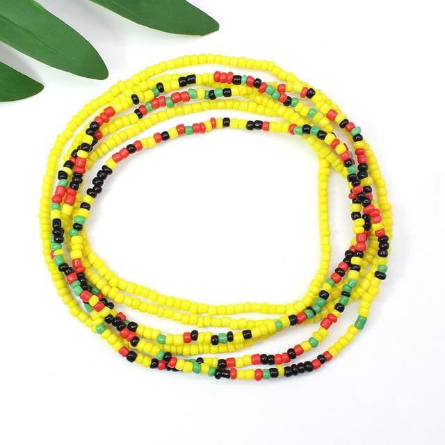 Rasta Sexy Double Waist Beads