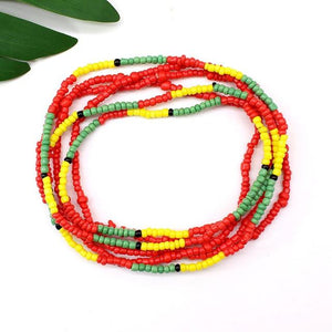 Rasta Sexy Double Waist Beads