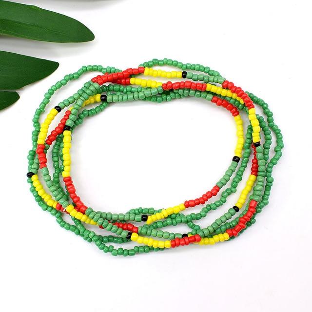 Rasta Sexy Double Waist Beads