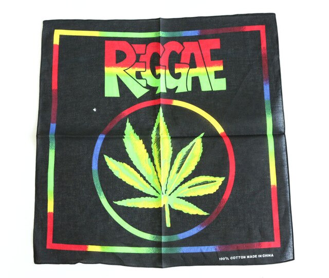 Rasta Reggae Weed Leaf Bandana