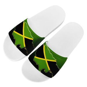 Jamaica Flag Map Rasta Slippers