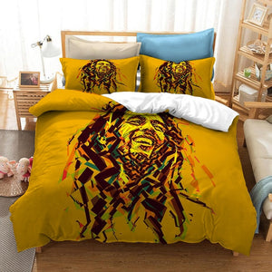 Bob Marley 3D Print Bedding Set