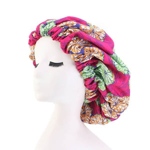 African Print Satin Lined Headwrap/Hair Bonnet