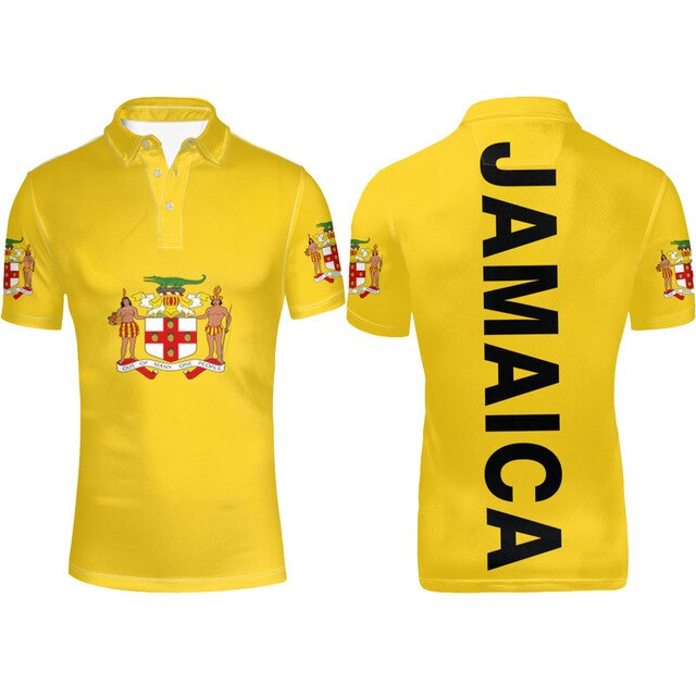 Jamaica Flag Coat of Arms Polo T-shirt