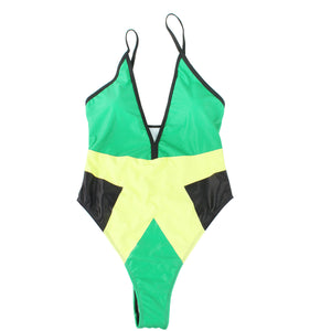 Jamaica Flag One Piece Swimsuit