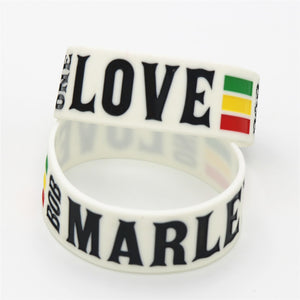 One Love BOB Marley Silicone Wristband