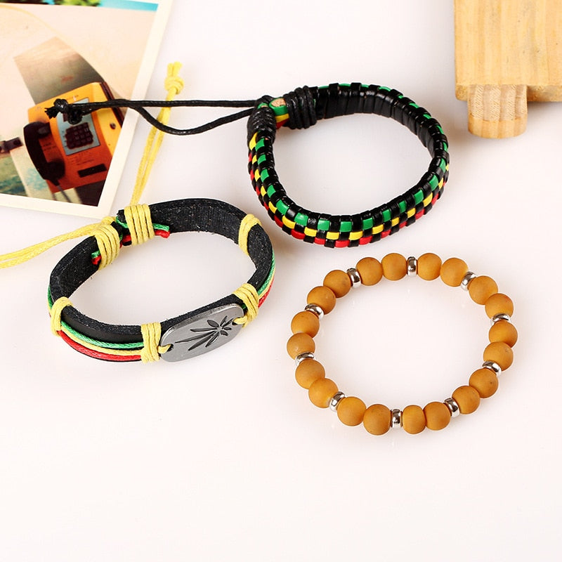 Rasta Handmade Bracelet Set