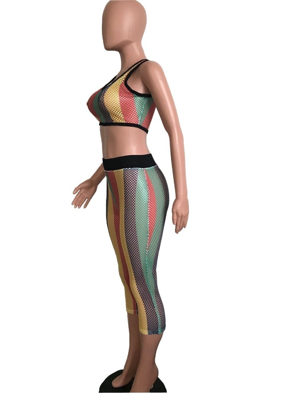 Fishnet Rasta Rasta Fishnet 2 piece Set – Original Yawdie Apparel