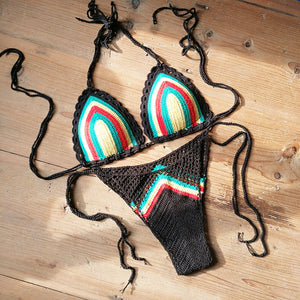 Rasta Handmade Crochet Bikini Set