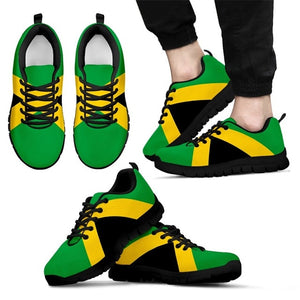 Jamaica Flag Mesh Lace Up Sneakers