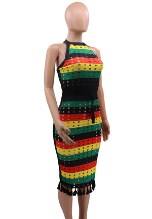 Rasta Striped Dress