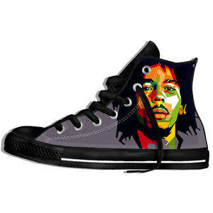 Bob Marley 3D Canvas Shoes